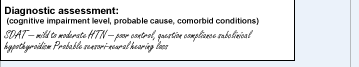 Diagnostic assessment